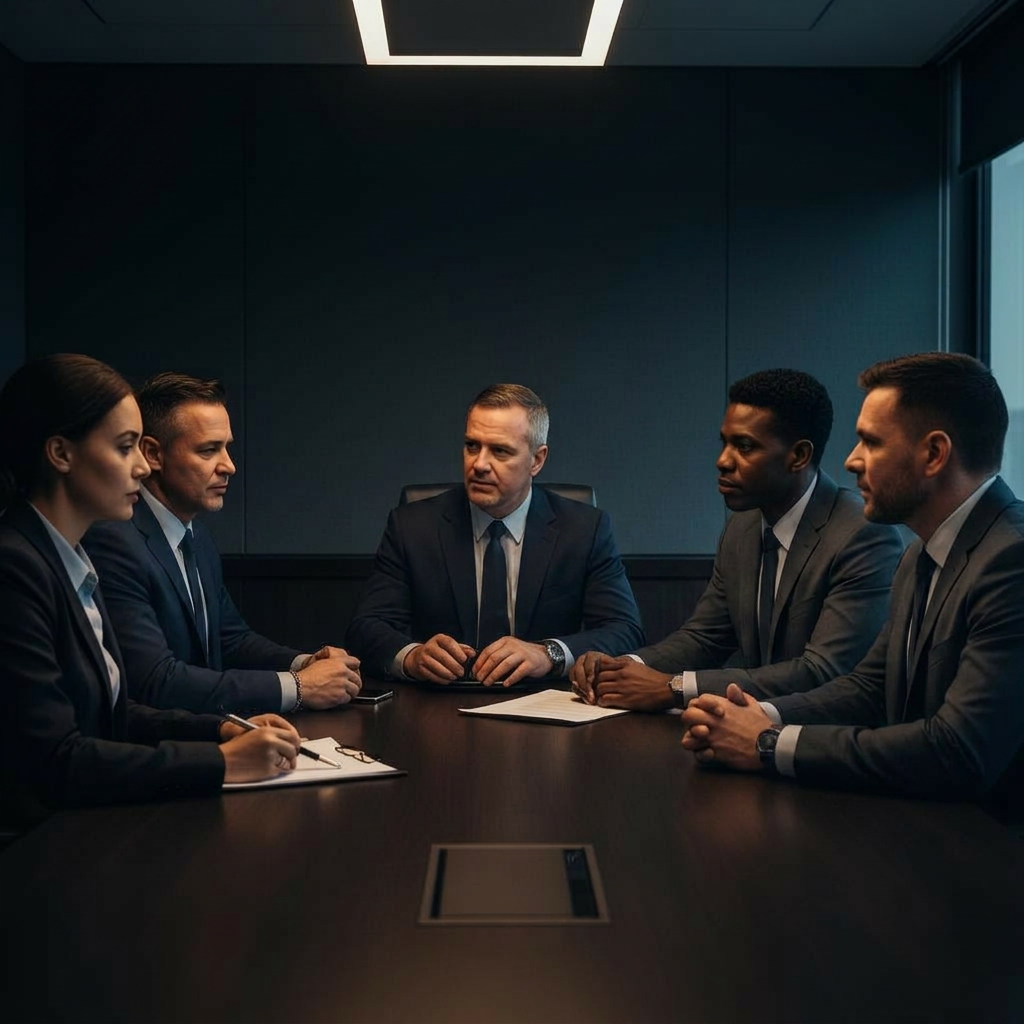 Senior security executive in a corporate boardroom representing CPP® leadership